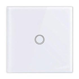   RF távirányító, felületre szerelhető, üveg LED világításkapcsolóhoz, fehér, elemes, IP45, Masterled