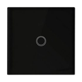   RF távirányító, felületre szerelhető, üvegből készült LED kapcsolóhoz, fekete, elemes, IP45, Masterled