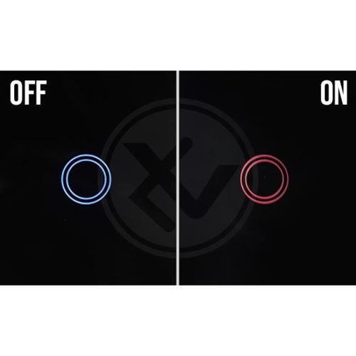 RF távirányító, felületre szerelhető, üvegből készült LED kapcsolóhoz, fekete, elemes, IP45, Masterled