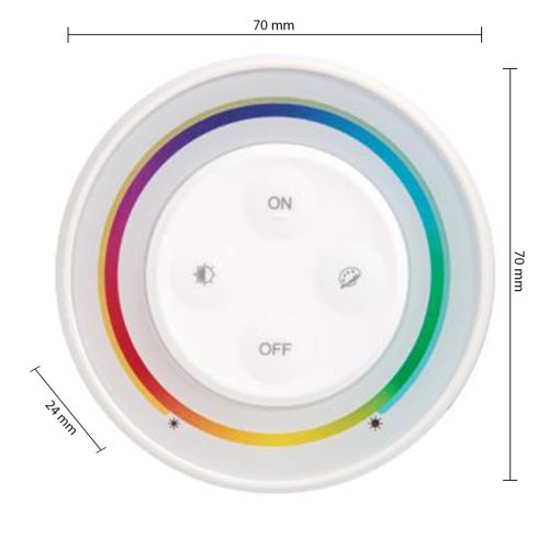 RGB CCT RF LED szalagok távirányítója érintőképernyővel S2-W Masterled Dimmerhez