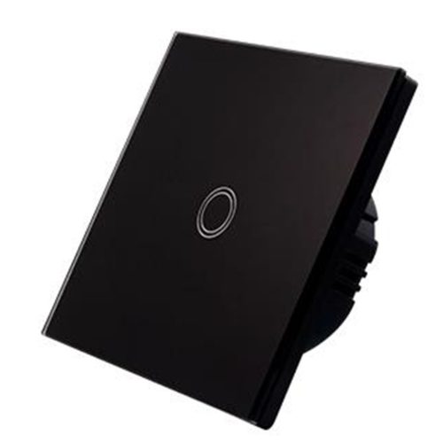 Üveg érintőkapcsoló lépcsőházhoz s2 távirányító kábel fekete Masterled