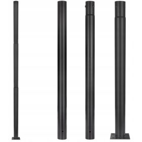   Világítóoszlop árboc utcai lámpákhoz 60 mm 3 m 15x15 cm fekete Masterled