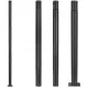 Világítóoszlop árboc utcai lámpákhoz 60 mm 3 m 15x15 cm fekete Masterled