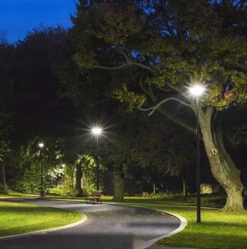 Világítóoszlop árboc utcai lámpákhoz 60 mm 3 m 15x15 cm fekete Masterled