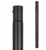 Világítóoszlop árboc utcai lámpákhoz 60 mm 3 m 20 x 20 cm fekete Masterled