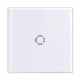   Egyérintéses üvegkapcsoló RF lépcsőházhoz, fehér távirányítóval, IP54, Masterled