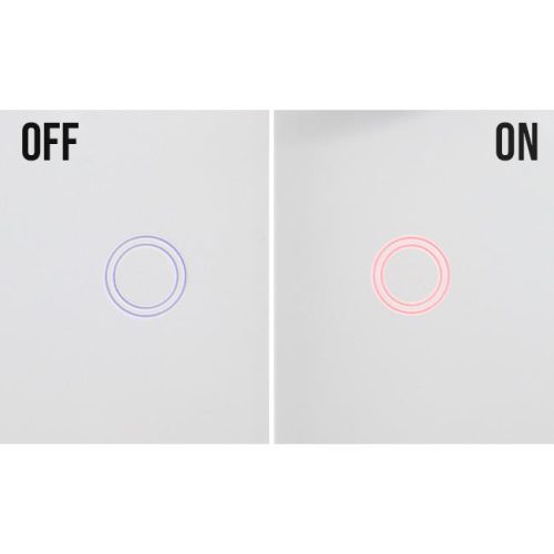 Egyérintéses üvegkapcsoló RF lépcsőházhoz, fehér távirányítóval, IP54, Masterled