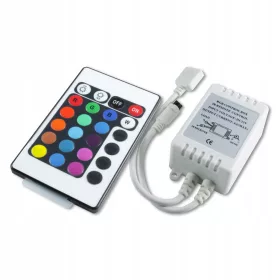 RGB IR LED szalagvezérlő 24 gomb 6A Masterled