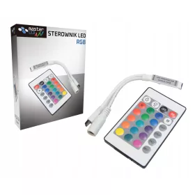 RGB IR LED szalagvezérlő 24 gombhoz, 6A, Mini Masterled