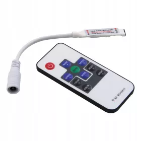   RGB LED szalagvezérlő Mini RF 5-24V DC 8A Masterled távirányító