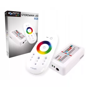   RGB LED Szalag Vezérlő RF 216W 12/24V Érintőképernyős Távirányító Masterled