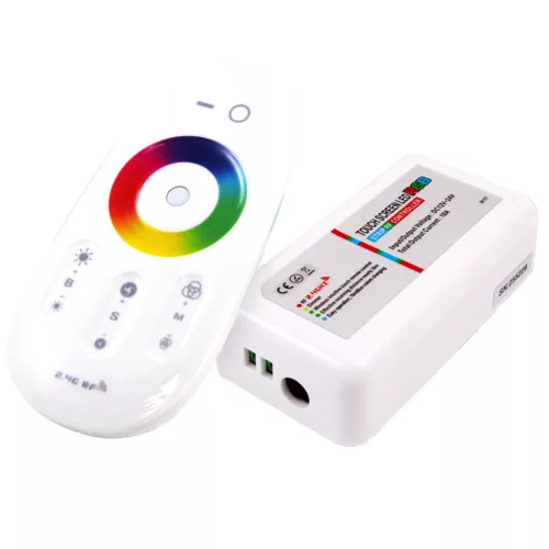 RGB LED Szalag Vezérlő RF 216W 12/24V Érintőképernyős Távirányító Masterled