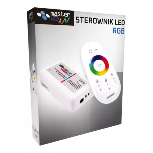 RGB LED Szalag Vezérlő RF 216W 12/24V Érintőképernyős Távirányító Masterled