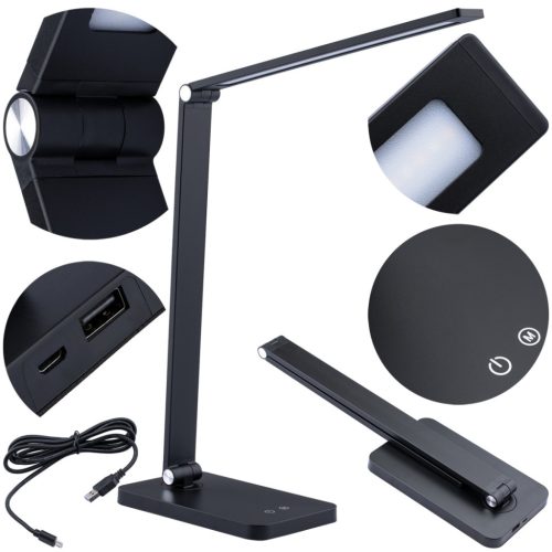 LED éjszakai asztali lámpa 7W 2700K-6000K CCT USB szabályozható érintés