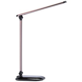   LED-es éjszakai asztali lámpa 5W 4500K USB fényerőszabályzható érintés QI töltővel