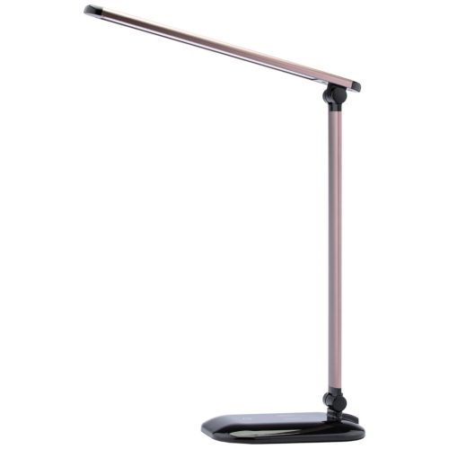 LED-es éjszakai asztali lámpa 5W 4500K USB fényerőszabályzható érintés QI töltővel