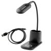 LED éjszakai asztali lámpa 3W 3000K - 6000K USB Touch QI töltővel NINA