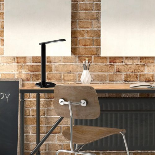 LED éjszakai asztali lámpa 9W CCT 3 az 1-ben 3500-6500K iskolai USB fekete