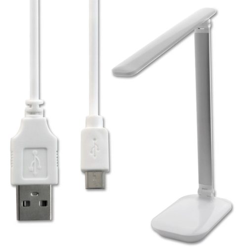 LED éjszakai asztali lámpa 5W CCT 3 az 1-ben 3000-6000K USB iskolai fehér