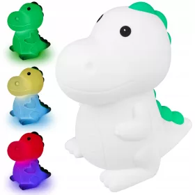   Gyerek Dekoratív Dinoszaurusz LED Éjszakai Fény 2.5W 25lm 3000K Meleg RGB 360° Fehér Masterled