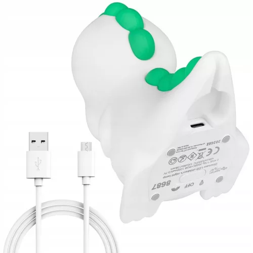 Gyerek Dekoratív Dinoszaurusz LED Éjszakai Fény 2.5W 25lm 3000K Meleg RGB 360° Fehér Masterled