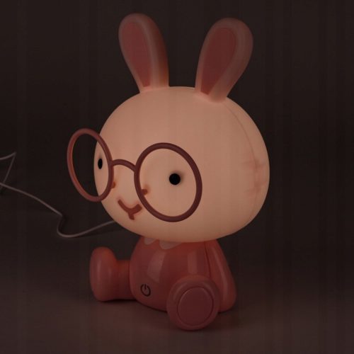 Dekoratív éjszakai lámpa RABBIT LED 5W 5000K Pink