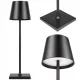 LED asztali lámpa, 3W, 200lm, 4000K, semleges, újratölthető, iskolai éjszakai fény, szabályozható, be-/kikapcsoló, fekete, Solio Masterled