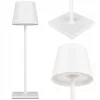 LED asztali lámpa 3W 200lm 4000K Semleges újratölthető iskolai éjszakai fény Szabályozható Be/Ki kapcsoló Fehér Solio Masterled