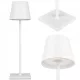 LED asztali lámpa 3W 200lm 4000K Semleges újratölthető iskolai éjszakai fény Szabályozható Be/Ki kapcsoló Fehér Solio Masterled