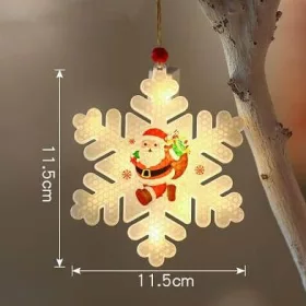 LED hópehely medál 11,5cm 2700K karácsonyi dísz LVT