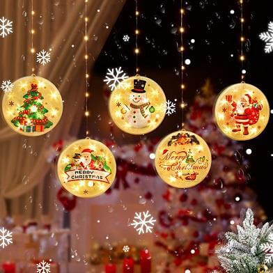 LED karácsonyfa medál 3xAAA 14CM 2700K karácsonyi LVT