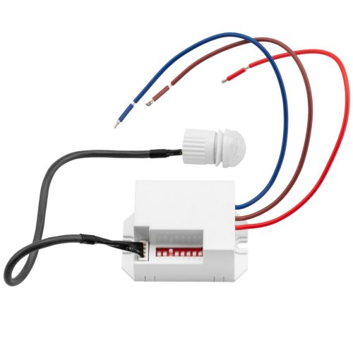 LED PIR mozgás- és szürkületérzékelő MINI kábellel