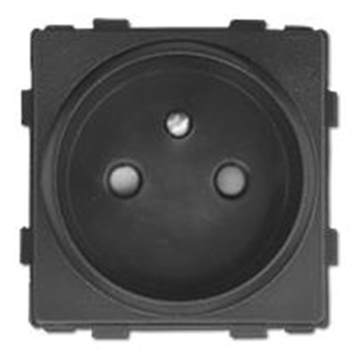 230 V-os földelt elektromos aljzat francia fekete MasterLED keretekhez