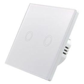 Üveg érintőkapcsoló LED dupla fehér IP54 Masterled