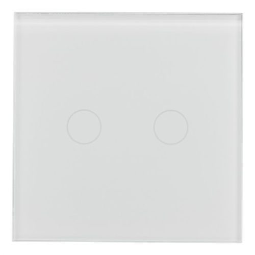 Üveg érintőkapcsoló LED dupla fehér IP54 Masterled