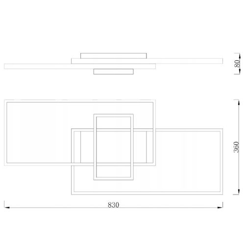 LED csillár mennyezeti lámpa 90W CCT GALAXIS VELA fehér + távirányító