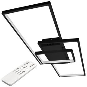   LED csillár mennyezeti lámpa 90W CCT GALAXIS VELA fekete + távirányító