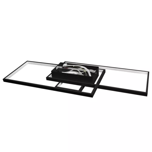 LED csillár mennyezeti lámpa 90W CCT GALAXIS VELA fekete + távirányító