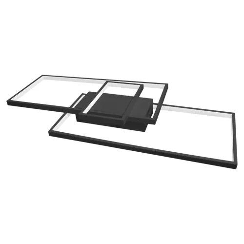 LED csillár mennyezeti lámpa 90W CCT GALAXIS VELA fekete + távirányító