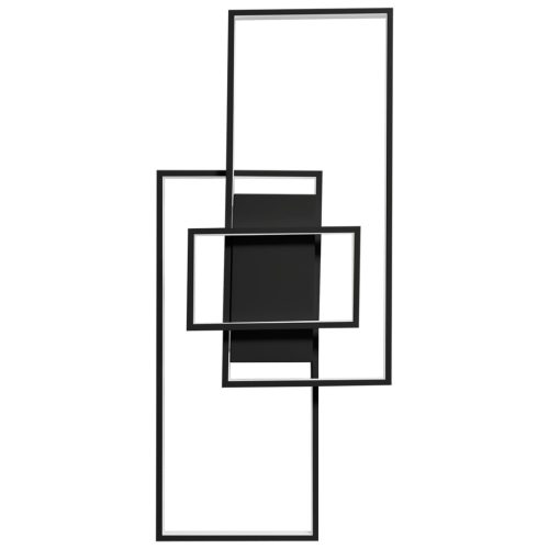 LED csillár mennyezeti lámpa 90W CCT GALAXIS VELA fekete + távirányító