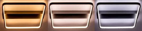 Galax LED csillár mennyezeti lámpa 40W fekete + távirányító