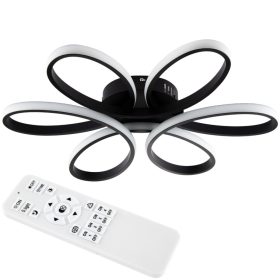   GALAXIS VIRGO LED csillár mennyezeti lámpa 72W fekete + Távirányító