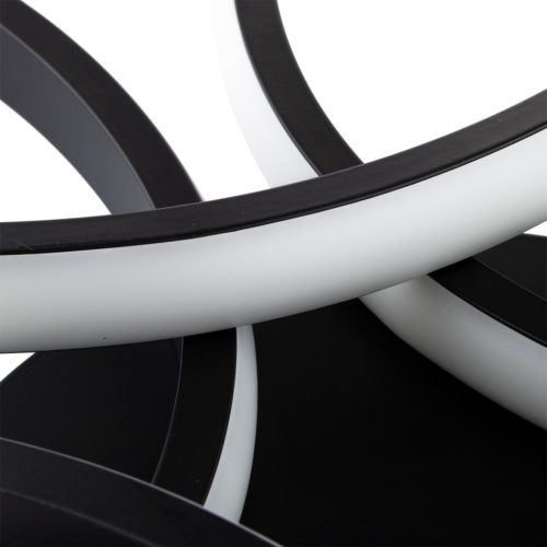 GALAXIS VIRGO LED csillár mennyezeti lámpa 72W fekete + Távirányító