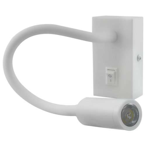 LED oldalfali lámpa Rugalmas olvasó  LEO 3W 4000K fehér