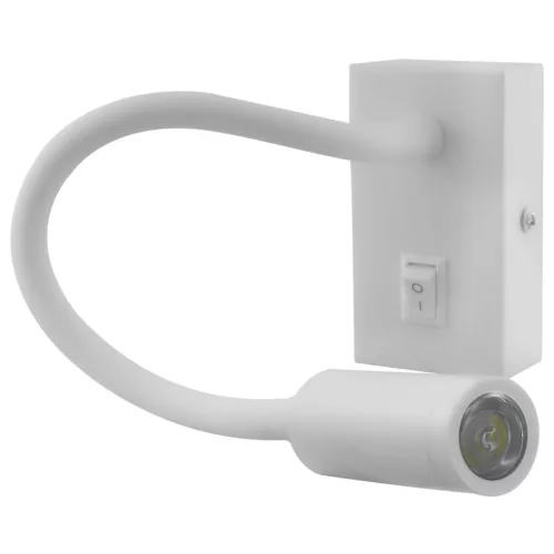 LED oldalfali lámpa Rugalmas olvasó  LEO 3W 4000K fehér