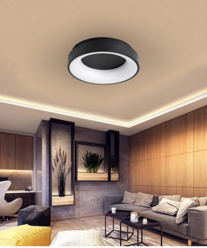 LED csillár lámpa GALAXIS NOVA 54W 3000K-6500K fekete + távirányító