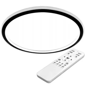   LED csillár mennyezeti lámpa 66W 3000K-6500K fekete + távirányító