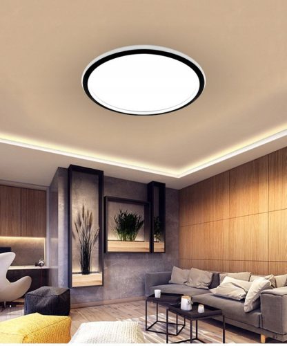 LED csillár mennyezeti lámpa 66W 3000K-6500K fekete + távirányító