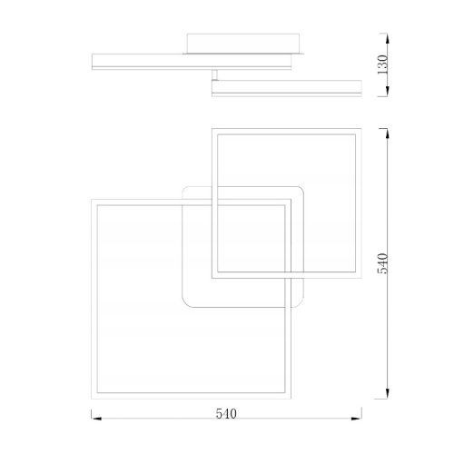 LED csillár mennyezeti lámpa 70W CCT GALAXIS HERCULES fehér + távirányító