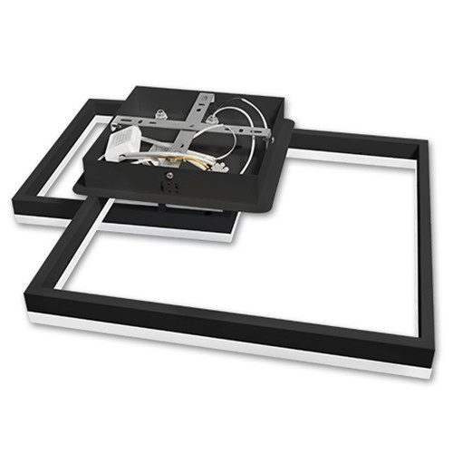 LED csillár mennyezeti lámpa 70W CCT GALAXIS HERCULES fekete + távirányító